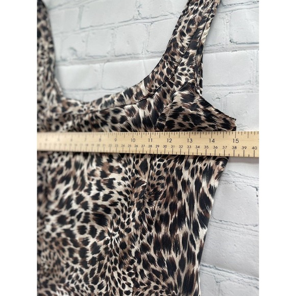 victoria secret Leopard Silk Fit And Flare Baby Doll Slip On Dress - Picture 6 of 7